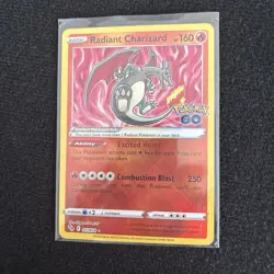 Radiant Charizard Pokemon GO Holo Card 011/078 English 2022 - Image 3