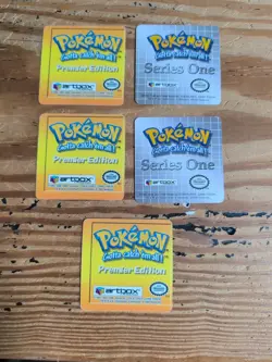 Pokemon Artbox 1999 Premier Edition and Series One Action Flipz 3D Card Set Of 5 - Image 2