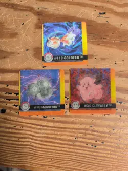 Pokemon Artbox 1999 Premier Edition and Series One Action Flipz 3D Card Set Of 5 - Image 5