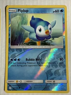 Pokemon Tcg Piplup Reverse Holo 2 Card Lot - Image 3