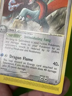 Salamence 19/97 EX Dragon E-Reader Pokemon Card LP - Image 5