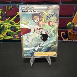 Korrina’s Focus 160/163 FA Full Art Ultra Rare Battle Styles NM Pokemon TCG - Image 1