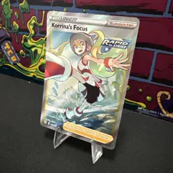 Korrina’s Focus 160/163 FA Full Art Ultra Rare Battle Styles NM Pokemon TCG - Image 3