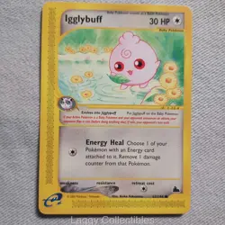 Pokemon Skyridge 67/144 Igglybuff - Common - Damaged - Image 1