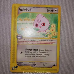 Pokemon Skyridge 67/144 Igglybuff - Common - Damaged - Image 3