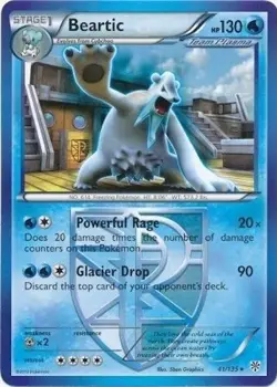 Pokemon TCG - Beartic - 41/135 - Rare - B&W: Plasma Storm [Moderately Played] - Image 1