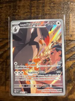 Pokemon Larry's Staraptor 249/217 ASC EN Rare Holo Full Art Stage 2 NM Ascended - Image 1