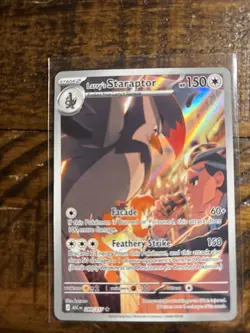 Pokemon Larry's Staraptor 249/217 ASC EN Rare Holo Full Art Stage 2 NM Ascended - Image 2