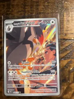 Pokemon Larry's Staraptor 249/217 ASC EN Rare Holo Full Art Stage 2 NM Ascended - Image 3
