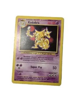 Pokemon TCG Kadabra Base Set 2 46/130 Regular Unlimited Uncommon - Image 1