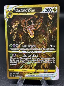Pokemon Giratina VSTAR GG69/GG70 Crown Zenith Galarian Gallery Secret - DAMAGED - Image 1