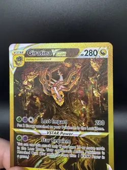 Pokemon Giratina VSTAR GG69/GG70 Crown Zenith Galarian Gallery Secret - DAMAGED - Image 3