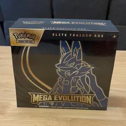Pokemon TCG Mega Evolution Elite Trainer Box English Lucario Riolu - Image 1