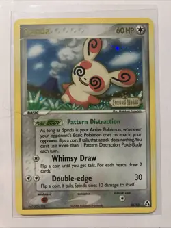 2006 POKEMON LEGEND MAKER SPINDA REVERSE FOIL STAMPED⭐⭐ #26/92 MINT - Image 3