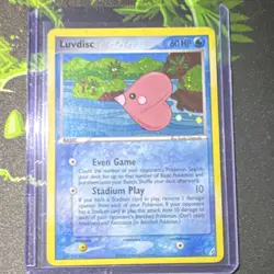 Pokemon Luvdisc 7/100 Crystal Guardians Rare Reverse Holo English (2006) - Image 1