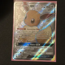 Pokemon Sun & Moon Full Art - SM242 Eevee GX NM/M - Image 1