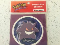 Pokemon #94 Gengar Super Size 2 Sticker Pack Artbox 1999 - New - Sealed - Image 3