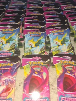 Fusion Strike Sleeved Booster Packs x 10- Pokemon TCG Sword & Shield - Image 2