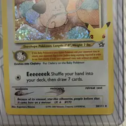 Cleffa 20/111 Pokemon Celebrations 25th Anniversary Classic Collection Holo Rare - Image 3