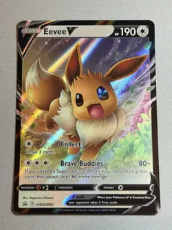Pokemon SWSH Promo - Battle Academy Deck ULTRA RARE Eevee V SWSH065 - Image 1