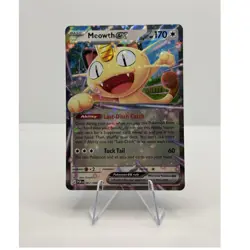 Pokemon TCG Meowth ex 062/088 Pokemon GO Double Rare Holo 170 HP EN 2023 - Image 1