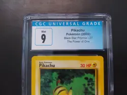 Pokemon - Pikachu 27 Black Star Promo CGC 9 - Image 2