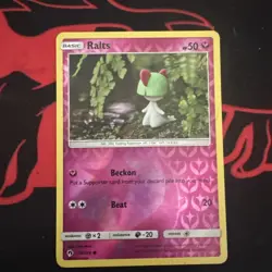 Ralts 139/214 - SM Lost Thunder Pokemon Reverse Holo Yuka Morii - Image 1