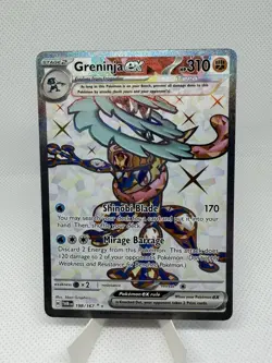 Greninja ex 198/167 Pokemon TCG: Twilight Masquerade Full Art - Near Mint - Image 1