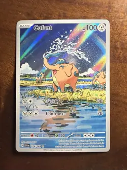 Pokemon TCG Cufant 076/064 Sv: Shrouded Fable Illustration Rare Holo - Image 1