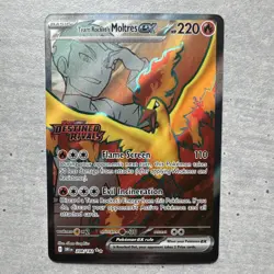 Pokemon TCG Team Rocket's Moltres ex Holo Destined Rivals Stamp 208/182 HP 220 - Image 1