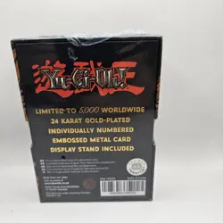 Sealed Yu Gi Oh 24 Karat Gold Plated Card Set of 2 Baby Dragon Blue Eyes - Image 3
