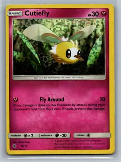 Cutiefly McDonald's Promos 2017 #010/012 Holo Pokemon Card - Image 1