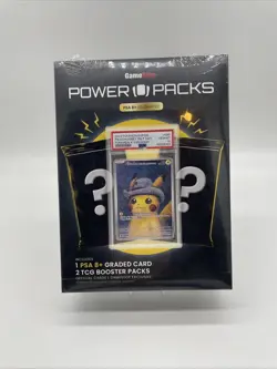 Pokemon GameStop Power Pack Series 2 PSA 8+ Graded Card & 2 TCG Mystery Boosters - Image 1