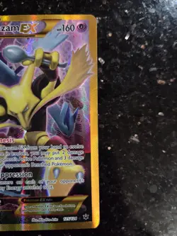 Alakazam EX Secret Rare 125/124 Fates Collide Full Art Holo Pokemon Card MP - Image 3