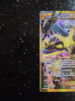 Alakazam EX Secret Rare 125/124 Fates Collide Full Art Holo Pokemon Card MP - Image 4