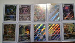 Pokemon Cards Scarlet & Violet Illustration Rare Card Lot (10 Cards Total) - Image 1