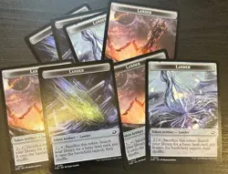 Lander Tokens EOE MTG Set Of Eight (8) - Image 1