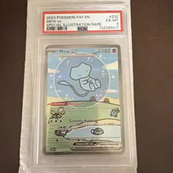 Pokemon Paldean Fates Bubble Mew Psa 6 - Image 1