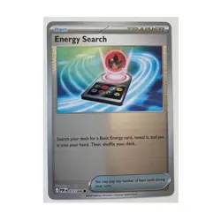 Energy Search 72/88 Reverse Holo Pokemon Card POR 2026 NM - Image 1