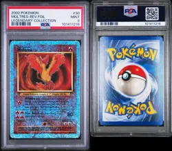 2002 POKEMON LEGENDARY COLLECTION #30 MOLTRES-REVERSE FOIL PSA 9 - Image 5