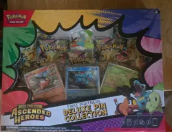 Pokemon TCG Ascended Heroes First Partner Deluxe Pin Collection Box Sealed New - Image 1