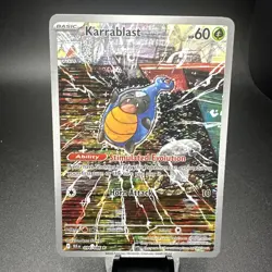 2025 Pokemon Black Bolt Karrablast Illustration Rare #094/086 - Image 1
