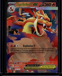 Mega Charizard Y ex 022/217 Double Rare Ascended Heroes Pokemon Near Mint - Image 1