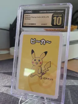 ✨✨ CGC PRISTINE 10 PIKACHU OLD MAID PLAYING CARDS 2019 JAPANESE POKEMON CARD - Image 3