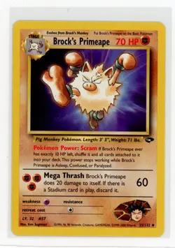 Pokemon Gym Challenge #035/132 Brock's Primeape - Image 1