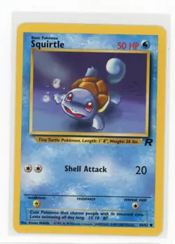 Pokemon Team Rocket #68/82 Squirtle F1 - Image 1
