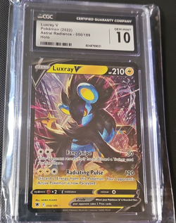 Pokemon CGC 10 Gem Mint Luxray V 050/189 Astral Radiance Holo Ultra Rare EN - Image 1