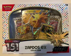 Pokemon TCG Scarlet & Violet 151 Zapdos Ex Collection |BRAND NEW SEALED Pokemon - Image 1