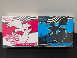 Pokemon TCG Scarlet Violet Black Bolt + White Flare Elite Trainer Box 2-Pack - Image 1
