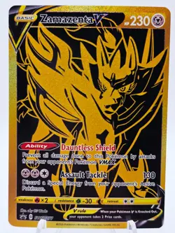 Zamazenta V SWSH077 Pokemon TCG Sword & Shield Promo Holo NM - Image 1